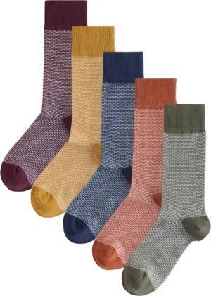 Next Kurzsocken Gemusterte Socken, 5er-Pack (5-Paar)