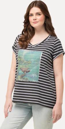Ulla Popken T-Shirt Shirt Ringel Schildkröte