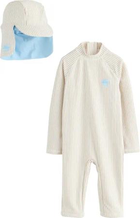 Next Badeanzug Sonnenschutz-Badeanzug und Mütze, Set