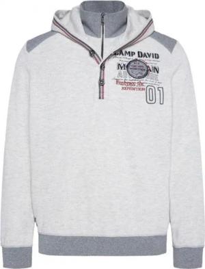 CAMP DAVID Hoodie mit Troyer-Einsatz