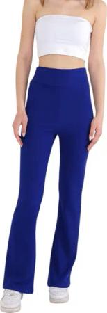 fashionshowcase Schlaghose Damen Scuba Hose High