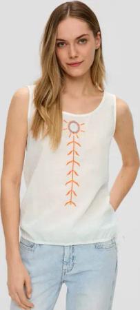 s.Oliver T-Shirt Leicht durchsichtiges Shirt im