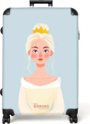 NoBoringSuitcases.com© Kinderkoffer Prinzessin mit goldener Krone