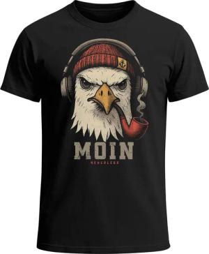 Neverless Print-Shirt Herren T-Shirt Moin Schriftzug
