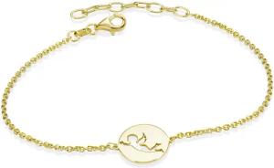 Materia Armkette Damen Gold Engel /