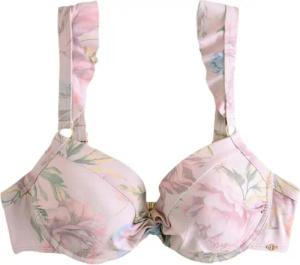Next Bügel-Bikini-Top Wattiertes Bügel-Bikinioberteil mit Rüschenträgern