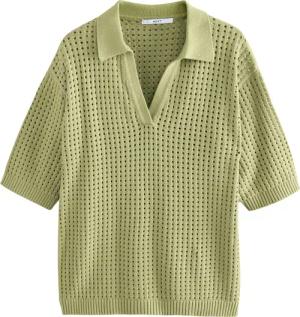 Next T-Shirt Mesh Fly Poloshirt mit