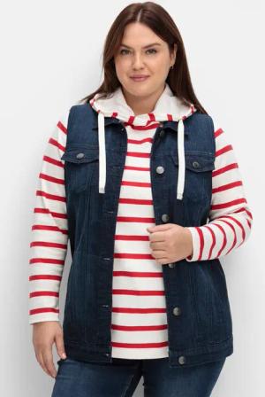 Sheego Jerseyweste Jeansweste