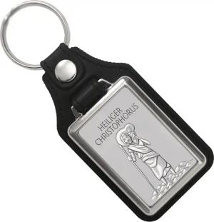 speecheese Schlüsselanhänger Heiliger Christophorus HC silber