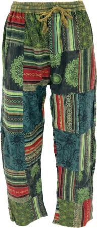 Guru-Shop Relaxhose Patchwork Yogahose, Goa Hose,
