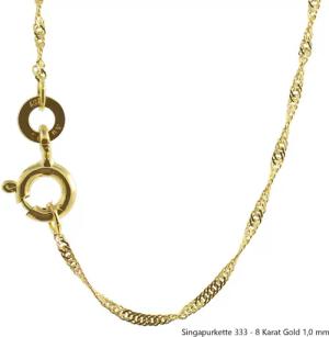 HOPLO Goldkette Goldkette Singapurkette Länge 42cm