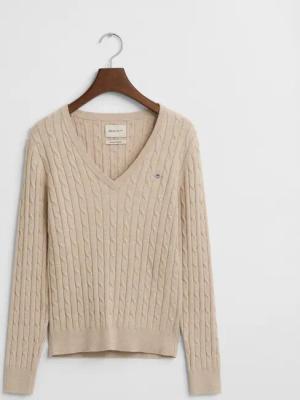 Gant Strickpullover Pullover mit Zopfstrick -