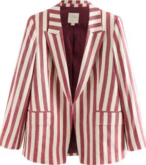 Next Jackenblazer Gestreifter Blazer mit Leinen
