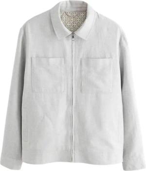 Next Hemdjacke Strukturierte Hemdjacke aus Leinengemisch