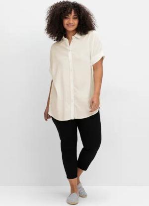 Sheego Klassische Bluse Hemdbluse