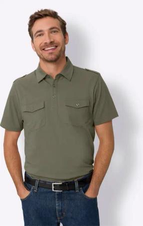Sieh an! T-Shirt Kurzarm-Poloshirt