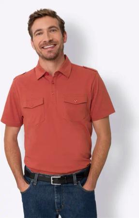 Sieh an! T-Shirt Kurzarm-Poloshirt