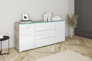 INOSIGN Sideboard VERA, grifflos, verstellbare Einlegeböden,