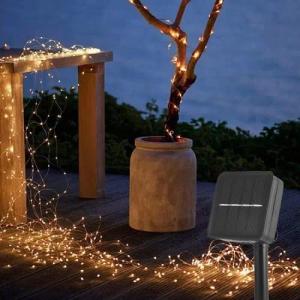 WILGOON LED Solarleuchte Solar Lichterketten Außen