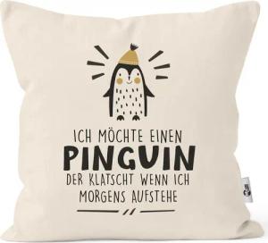 MoonWorks Dekokissen Kissen-Bezug mit Spruch lustig