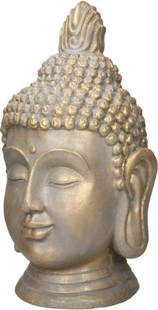 ECD Germany Dekofigur Buddha Kopf Statue