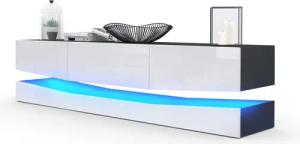 Vladon Lowboard City (TV-Kommode mit Sockelelement,
