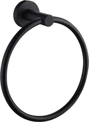 wohnwerk.idee Handtuchhalter rund Gold Chrom Schwarz