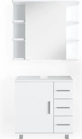 Vicco Badmöbel-Set Ilias, Weiß, 2 Teile,