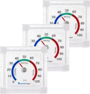 Lantelme Hygrometer Außenhygrometer Fensterhygrometer + Fensterthermometer,
