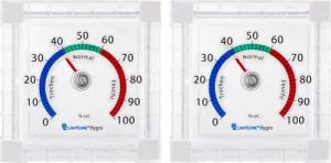 Lantelme Hygrometer Außenhygrometer Fensterhygrometer + Fensterthermometer,