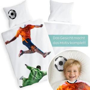 Carpe Sonno Kinderbettwäsche 135x200 Jungen Fussball