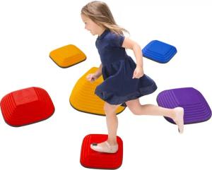 AIYAPLAY Stapelspielzeug 6-tlg. Balanciersteine in Quadratischform,