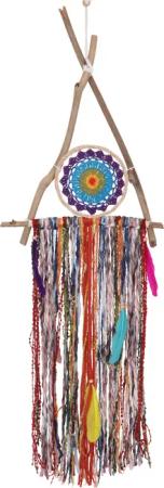 Guru-Shop Dekoobjekt Traumfänger Boho Dreieck -