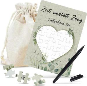LuxusKollektion Dekohänger Gutschein Puzzle Geburtstagskarte 24-teilig