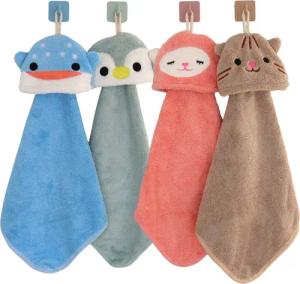 DEKAZIA Waschlappen für Kinder, süßes Tierdesign,