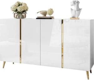 ALLHOUSE24 Kommode DIAMANT GOLD schwarz oder
