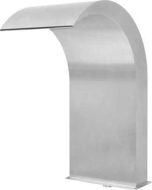vidaXL Wasserfall Pool-Wasserfall Edelstahl 45x30x65 cm