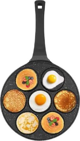 Cheffinger Crêpepfanne Pfannkuchen Spiegelei Pfanne Alu-Guss