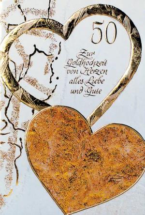 BSB Grußkarten Goldhochzeit - 50. Hochzeitstag