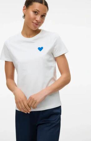 Vero Moda Kurzarmshirt "VMSILJA FRANCIS SS TOP BOX JRS SPE"