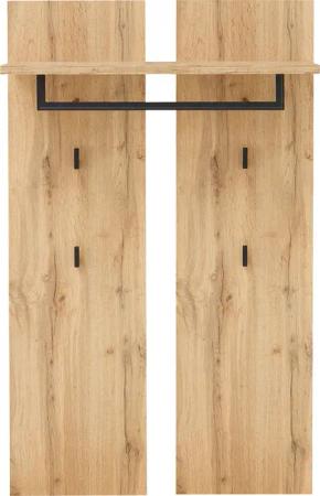 Innostyle Garderobenpaneel "Sparks Garderobenpaneel; 80x130x30cm (B/H/T)", (1 St.), 1 Boden, 4 Haken, 1 Kleiderstange