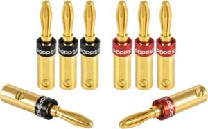 Poppstar High End Bananenstecker für Lautsprecher-Kabel