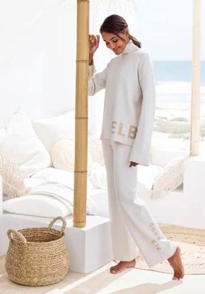 Elbsand Strickhose Loungehose, Relaxhose aus weichem