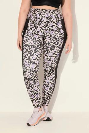 Ulla Popken Leggings Sport-Leggings Leomuster schnelltrocknend