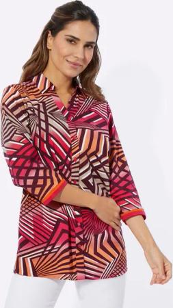 Sieh an! Klassische Bluse Longbluse