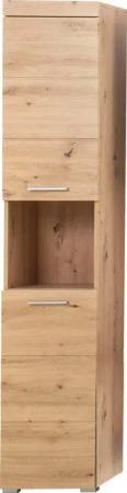 welltime Hochschrank Avena Badezimmerschrank 2-türig mit