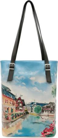 DOGO Umhängetasche "Tall Bag Damen Schultertasche Travel Fills The Soul Damen", Vegan