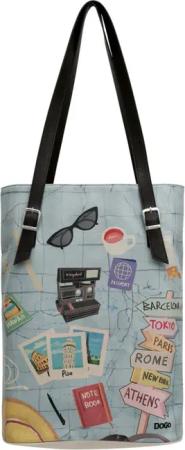 DOGO Umhängetasche "Tall Bag Damen Schultertasche Ready To Travel Damen", Vegan