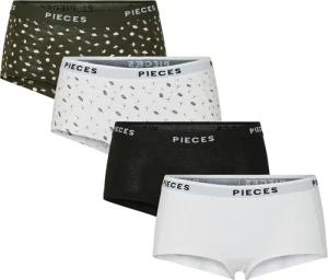 pieces Hipster "PCLOGO LADY 4 PACK AOP/SOLID NOOS BC", (Packung, 4 St.)