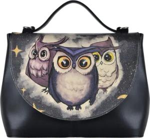 DOGO Henkeltasche "Handy Umhängetasche Owls Family Schultertasche", Vegan